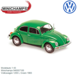 Modelauto 1:43 | Minichamps 940057100 | Volkswagen 1200 L Green 1983 Modelauto 1:43 | Minichamps 940057100 | Volkswagen 1200 L Green 1983