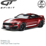 Modelauto 1:18 | GT Spirit GT397 | Shelby Super Snake Coupé Red Modelauto 1:18 | GT Spirit GT397 | Shelby Super Snake Coupé Red