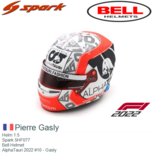 Helm 1:5 | Spark 5HF077 | Bell Helmet | AlphaTauri 2022 #10 - Gasly Helm 1:5 | Spark 5HF077 | Bell Helmet | AlphaTauri 2022 #10 - Gasly