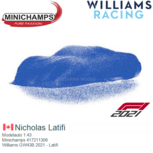Modelauto 1:43 | Minichamps 417211306 | Williams GW43B 2021 - Latifi Modelauto 1:43 | Minichamps 417211306 | Williams GW43B 2021 - Latifi