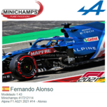 Modelauto 1:43 | Minichamps 417212114 | Alpine F1 A521 2021 #14 - Alonso Modelauto 1:43 | Minichamps 417212114 | Alpine F1 A521 2021 #14 - Alonso