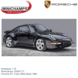 Modelauto 1:18 | Minichamps 155061171 | Porsche 911 Turbo (993) Black 1995 Modelauto 1:18 | Minichamps 155061171 | Porsche 911 Turbo (993) Black 1995