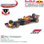 Modelauto 1:43 | Minichamps 410191933 | Red Bull Racing RB15 2019 #33 - M.Verstappen Modelauto 1:43 | Minichamps 410191933 | Red Bull Racing RB15 2019 #33 - M.Verstappen