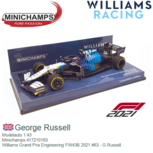 Modelauto 1:43 | Minichamps 417210163 | Williams Grand Prix Engineering FW43B 2021 #63 - G.Russell Modelauto 1:43 | Minichamps 417210163 | Williams Grand Prix Engineering FW43B 2021 #63 - G.Russell