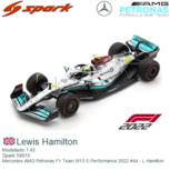 Modelauto 1:43 | Spark S8515 | Mercedes AMG Petronas F1 Team W13 E-Performance 2022 #44 - L.Hamilton Modelauto 1:43 | Spark S8515 | Mercedes AMG Petronas F1 Team W13 E-Performance 2022 #44 - L.Hamilton