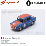Modelauto 1:43 | Spark S5559 | Renault Gordini 1300 1966 #60 China / Macau Modelauto 1:43 | Spark S5559 | Renault Gordini 1300 1966 #60 China / Macau