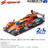 Modelauto 1:43 | Spark S7912 | Oreca Aurus 01 Gibson LMP2 | G-Drive Racing 2019 #26 France / Le Mans 24 Hours Modelauto 1:43 | Spark S7912 | Oreca Aurus 01 Gibson LMP2 | G-Drive Racing 2019 #26 France / Le Mans 24 Hours