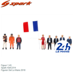 Figuur 1:43 | Spark 43AC014 | Figuren Set Le Mans 2018 France / Le Mans 24 Hours Figuur 1:43 | Spark 43AC014 | Figuren Set Le Mans 2018 France / Le Mans 24 Hours