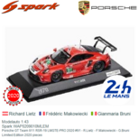 Modelauto 1:43 | Spark WAP0209010MLEM | Porsche 911 RSR-19 LMGTE-PRO | Porsche GT Team 2020 #91 France / Le Mans 24 Hours Modelauto 1:43 | Spark WAP0209010MLEM | Porsche 911 RSR-19 LMGTE-PRO | Porsche GT Team 2020 #91 France / Le Mans 24 Hours