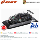 Modelauto 1:43 | Spark WAP0209020MLEM | Porsche 911 RSR-19 LMGTE-PRO | Porsche GT Team 2020 #92 France / Le Mans 24 Hours Modelauto 1:43 | Spark WAP0209020MLEM | Porsche 911 RSR-19 LMGTE-PRO | Porsche GT Team 2020 #92 France / Le Mans 24 Hours