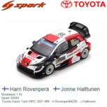 Modelauto 1:43 | Spark S6584 | Toyota Yaris WRC | Toyota Gazzo 2021 #69 Monte Carlo / Rallye Monte Carlo Modelauto 1:43 | Spark S6584 | Toyota Yaris WRC | Toyota Gazzo 2021 #69 Monte Carlo / Rallye Monte Carlo