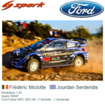 Modelauto 1:43 | Spark S6597 | Ford Fiesta WRC 2021 #9 - F.Miclotte - J.Serderidis Modelauto 1:43 | Spark S6597 | Ford Fiesta WRC 2021 #9 - F.Miclotte - J.Serderidis