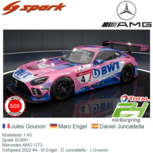 Modelauto 1:43 | Spark SG841 | Mercedes AMG GT3 | Getspeed 2022 #4 - M.Engel - D.Juncadella - J.Gounon Modelauto 1:43 | Spark SG841 | Mercedes AMG GT3 | Getspeed 2022 #4 - M.Engel - D.Juncadella - J.Gounon