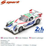 Modelauto 1:43 | Spark S4869 | Panoz Esperante GTR-1 | David Price Racing 1997 - J.Weaver - A.Wallace - B.Leitzinger Modelauto 1:43 | Spark S4869 | Panoz Esperante GTR-1 | David Price Racing 1997 - J.Weaver - A.Wallace - B.Leitzinger