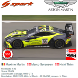 Modelauto 1:43 | Spark SB504 | Aston Martin Vantage AMR GT3 | Beechdean AMR 2022 #95 - M.Martin - M.Sørensen - N.Thiim Modelauto 1:43 | Spark SB504 | Aston Martin Vantage AMR GT3 | Beechdean AMR 2022 #95 - M.Martin - M.Sørensen - N.Thiim