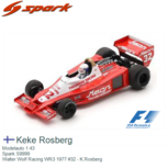 Modelauto 1:43 | Spark S9999 | Walter Wolf Racing WR3 1977 #32 - K.Rosberg Modelauto 1:43 | Spark S9999 | Walter Wolf Racing WR3 1977 #32 - K.Rosberg