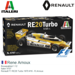 Bouwpakket 1:12 | Italeri 4707 | Renault F1 RE20 Turbo 1970 #16 - R.Arnoux Bouwpakket 1:12 | Italeri 4707 | Renault F1 RE20 Turbo 1970 #16 - R.Arnoux