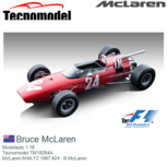 Modelauto 1:18 | Tecnomodel TM18264A | McLaren M4A F2 | McLaren 1967 #24 France / Rouen Les Essarts / French Grand Prix Modelauto 1:18 | Tecnomodel TM18264A | McLaren M4A F2 | McLaren 1967 #24 France / Rouen Les Essarts / French Grand Prix