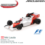 Modelauto 1:18 | Minichamps 537841808 | McLaren MP4/2 Tag 1984 #8 - N.Lauda Modelauto 1:18 | Minichamps 537841808 | McLaren MP4/2 Tag 1984 #8 - N.Lauda