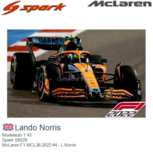 Modelauto 1:43 | Spark S8529 | McLaren F1 MCL36 2022 #4 - L.Norris Modelauto 1:43 | Spark S8529 | McLaren F1 MCL36 2022 #4 - L.Norris