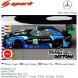 Modelauto 1:43 | Spark US282 | Mercedes Benz AMG GT3 | Winward Racing 2021 #57 - I.Dontje - P.Ellis - M.Engel - R.Ward Modelauto 1:43 | Spark US282 | Mercedes Benz AMG GT3 | Winward Racing 2021 #57 - I.Dontje - P.Ellis - M.Engel - R.Ward