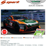 Modelauto 1:43 | Spark SG780 | Aston Martin Vantage AMR GT4 | PROsport Racing 2021 #71 - G.Dumarey - M.Dumarey - M.Hess - A.Walker Modelauto 1:43 | Spark SG780 | Aston Martin Vantage AMR GT4 | PROsport Racing 2021 #71 - G.Dumarey - M.Dumarey - M.Hess - A.Walker