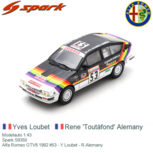 Modelauto 1:43 | Spark S9350 | Alfa Romeo GTV6 1982 #53 - Y.Loubet - R.Alemany Modelauto 1:43 | Spark S9350 | Alfa Romeo GTV6 1982 #53 - Y.Loubet - R.Alemany