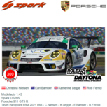 Modelauto 1:43 | Spark US285 | Porsche 911 GT3 R | Team Hardpoint EBM 2021 #88 - C.Nielsen - K.Legge - E.Bamber - R.Ferriol Modelauto 1:43 | Spark US285 | Porsche 911 GT3 R | Team Hardpoint EBM 2021 #88 - C.Nielsen - K.Legge - E.Bamber - R.Ferriol