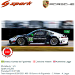 Modelauto 1:43 | Spark US292 | Porsche 911 GT3 R | Team Hardpoint EBM 2021 #88 - B.Gomes de Figueiredo - C.Nielsen - K.Legge Modelauto 1:43 | Spark US292 | Porsche 911 GT3 R | Team Hardpoint EBM 2021 #88 - B.Gomes de Figueiredo - C.Nielsen - K.Legge