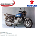 Motorfiets 1:12 | Minichamps 122162102 | Suzuki GT 750 J Blue Metallic 1973 Motorfiets 1:12 | Minichamps 122162102 | Suzuki GT 750 J Blue Metallic 1973