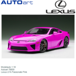Modelauto 1:18 | Autoart 78859 | Lexus LFA Passionate Pink Modelauto 1:18 | Autoart 78859 | Lexus LFA Passionate Pink