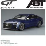 Modelauto 1:18 | GT Spirit GT399 | ABT Audi RS7 Sportline Blue Modelauto 1:18 | GT Spirit GT399 | ABT Audi RS7 Sportline Blue