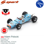 Modelauto 1:43 | Spark SF289 | Matra MS5 1968 - A.Potocki Modelauto 1:43 | Spark SF289 | Matra MS5 1968 - A.Potocki