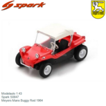 Modelauto 1:43 | Spark S0847 | Meyers Manx Buggy Red 1964 Modelauto 1:43 | Spark S0847 | Meyers Manx Buggy Red 1964