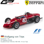 Modelauto 1:18 | GP Replicas GP87B | Scuderia Ferrari 156 Dino 1961 #40 - Wolfgang von Trips Modelauto 1:18 | GP Replicas GP87B | Scuderia Ferrari 156 Dino 1961 #40 - Wolfgang von Trips