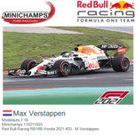 Modelauto 1:18 | Minichamps 110211633 | Red Bull Racing RB16B Honda 2021 #33 - M.Verstappen Modelauto 1:18 | Minichamps 110211633 | Red Bull Racing RB16B Honda 2021 #33 - M.Verstappen