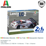 Bouwpakket 1:24 | Italeri 3641 | Lancia Martini LC2 1983 #4 - M.Alboreto - T.Fabi - A.Nannini Bouwpakket 1:24 | Italeri 3641 | Lancia Martini LC2 1983 #4 - M.Alboreto - T.Fabi - A.Nannini