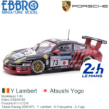 Modelauto 1:43 | Ebbro EBB43182 | Porsche 911 GT3 R | Taisan Racing 2000 #73 France / Le Mans 24 Hours Modelauto 1:43 | Ebbro EBB43182 | Porsche 911 GT3 R | Taisan Racing 2000 #73 France / Le Mans 24 Hours