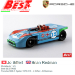 Modelauto 1:43 | Best BEST9039 | Porsche 908 /3 Spider 1970 #12 Italië / Targa Florio Modelauto 1:43 | Best BEST9039 | Porsche 908 /3 Spider 1970 #12 Italië / Targa Florio