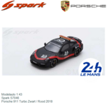 Modelauto 1:43 | Spark S7046 | Porsche 911 Turbo Zwart / Rood 2018 Modelauto 1:43 | Spark S7046 | Porsche 911 Turbo Zwart / Rood 2018
