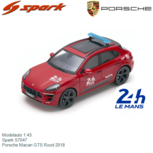 Modelauto 1:43 | Spark S7047 | Porsche Macan GTS Rood 2018 Modelauto 1:43 | Spark S7047 | Porsche Macan GTS Rood 2018