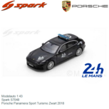 Modelauto 1:43 | Spark S7048 | Porsche Panamera Sport Turismo Zwart 2018 Modelauto 1:43 | Spark S7048 | Porsche Panamera Sport Turismo Zwart 2018