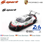 Modelauto 1:87 | Spark 87S145 | Porsche 911 GT3 RSR LMGTE-PRO | Porsche GT 2018 #94 France / Le Mans 24 Hours Modelauto 1:87 | Spark 87S145 | Porsche 911 GT3 RSR LMGTE-PRO | Porsche GT 2018 #94 France / Le Mans 24 Hours