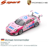 Modelauto 1:43 | Spark S8504 | Porsche 911 GT3 Cup BWT 2019 #1 - M.Ammermüller Modelauto 1:43 | Spark S8504 | Porsche 911 GT3 Cup BWT 2019 #1 - M.Ammermüller