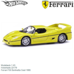 Modelauto 1:43 | Hotwheels 22179 | Ferrari F50 Berlinetta Geel 1995 Modelauto 1:43 | Hotwheels 22179 | Ferrari F50 Berlinetta Geel 1995