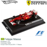 Modelauto 1:43 | Hotwheels T6290 | Ferrari F2010 Rood 2010 Modelauto 1:43 | Hotwheels T6290 | Ferrari F2010 Rood 2010