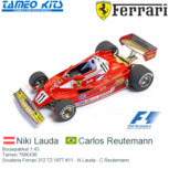 Bouwpakket 1:43 | Tameo TMK436 | Ferrari 312 T2 Scuderia Ferrari 1977 #11 Bouwpakket 1:43 | Tameo TMK436 | Ferrari 312 T2 Scuderia Ferrari 1977 #11