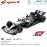 Modelauto 1:43 | Spark S6450 | Mercedes AMG F1 W11 EQ Performance+ 2020 #44 - L.Hamilton Modelauto 1:43 | Spark S6450 | Mercedes AMG F1 W11 EQ Performance+ 2020 #44 - L.Hamilton