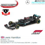 Modelauto 1:43 | Minichamps 410200244 | Mercedes AMG F1 W11 EQ Performance 2020 #44 - L.Hamilton Modelauto 1:43 | Minichamps 410200244 | Mercedes AMG F1 W11 EQ Performance 2020 #44 - L.Hamilton