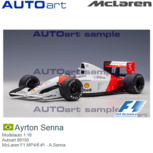 Modelauto 1:18 | Autoart 89150 | McLaren MP4/6 | McLaren F1 #1 Modelauto 1:18 | Autoart 89150 | McLaren MP4/6 | McLaren F1 #1